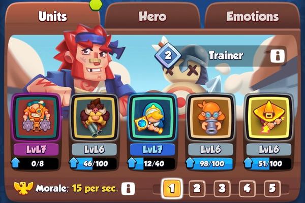 An image showing one of the best decks for Arena 3 in Rush Royale