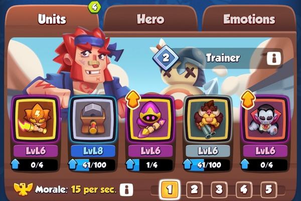 An image showing the best deck for Arena 7 in Rush Royale