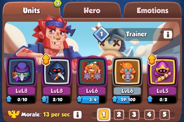 An image showing one of the best decks for Arena 7 in Rush Royale