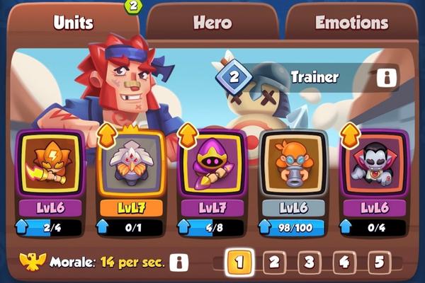 An image showing one of the best decks for Arena 7 in Rush Royale