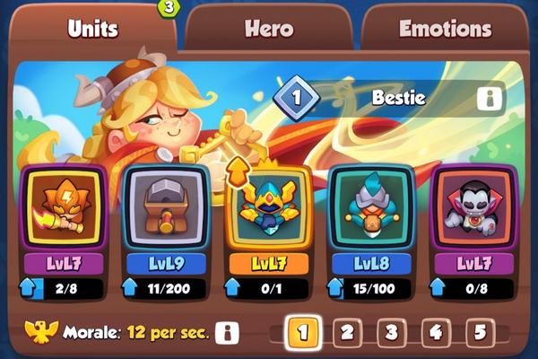 An image showing the best deck for Arena 9 in Rush Royale