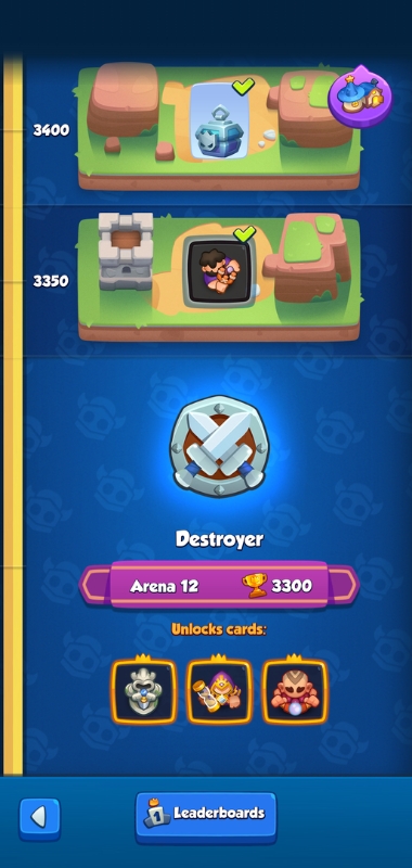 An image showing Arena 12 and what it unlocks in Rush Royale