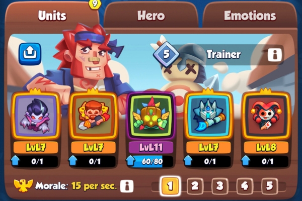 An image showing a strong Banshee deck in Rush Royale