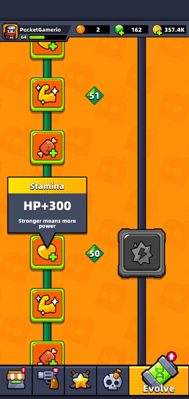 An image showing the stamina boost in Survivor.io