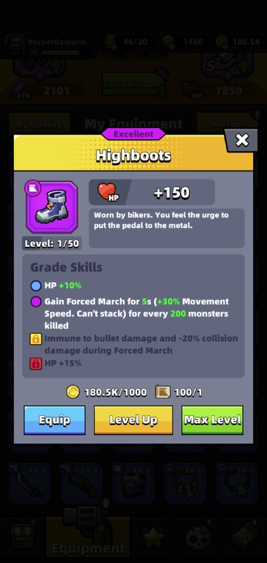 An image of the Highboots in Survivor.io