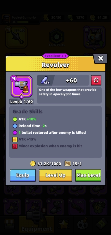 An image of the Revolver in Survivor.io