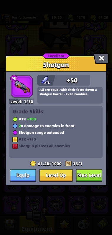 An image of the Shotgun in Survivor.io