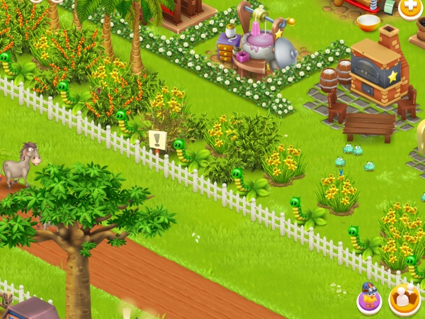 An image that shows a bush that needs reviving on Hay Day