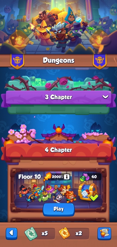 An image showing Co-op mode in Rush Royale