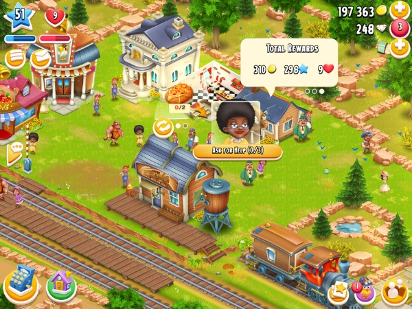 An image showing an order in town on Hay Day