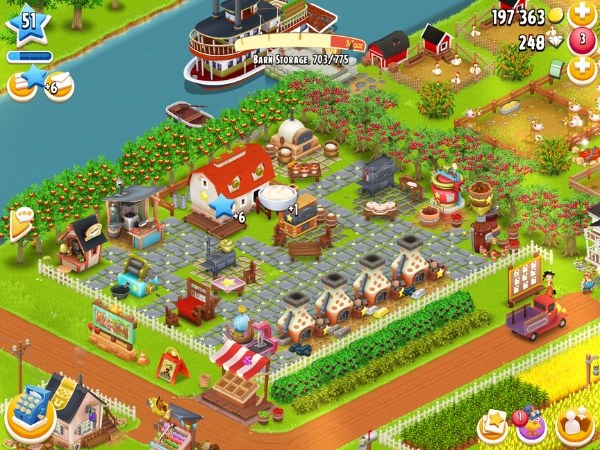 An image showing produce being collected on Hay Day