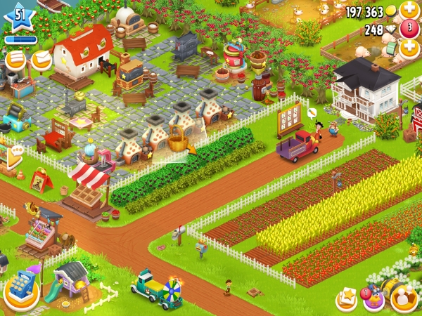 An image showing a bush that needs chopping down on Hay Day