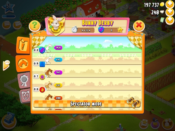 An image showing the derby on Hay Day