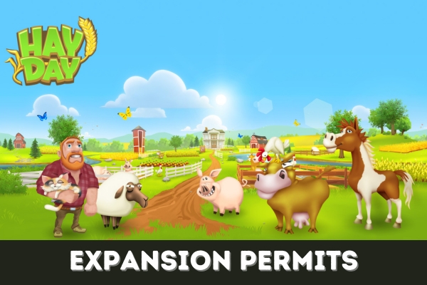 Featured image for our guide to expansion permits on Hay Day