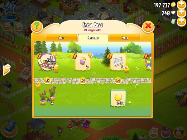 An image showing the farm pass on Hay Day