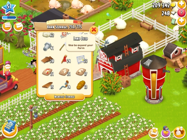 An image showing land deeds on Hay Day