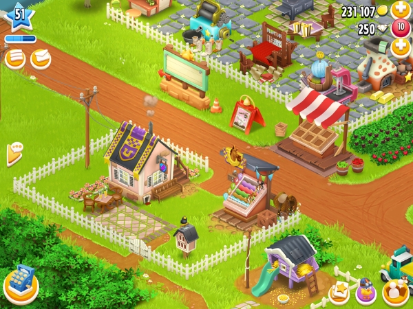 An image showing the neighborhood house on Hay Day