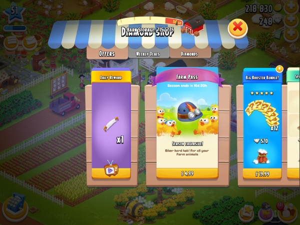 An image showing a saw as the reward from watching an advert on Hay Day