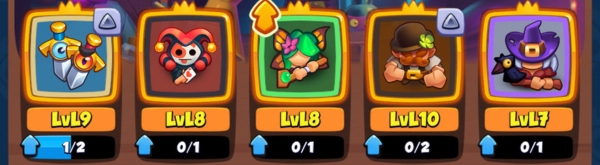 An image showing a Bruiser Witch deck in Rush Royale