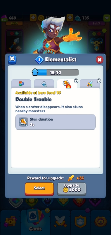 An image showing the Double Trouble skill in Rush Royale