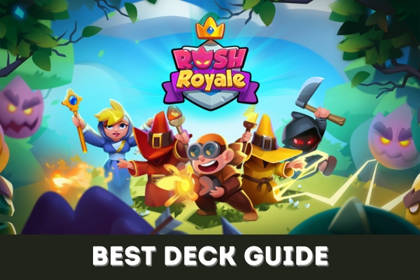 Featured image for our guide on the best decks currently in Rush Royale