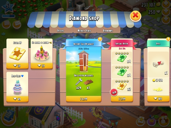 An image showing a package that contains Screws on Hay Day