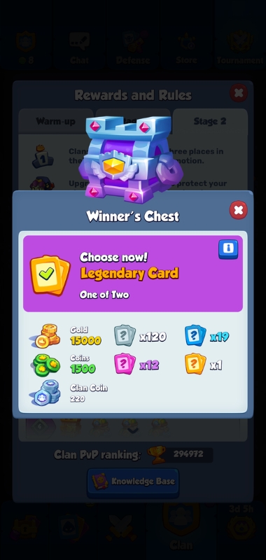 An image showing a winners chest on Rush Royale