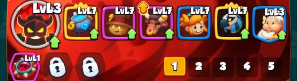 An image showing a strong deck to use in Arena 4 in Rush Arena