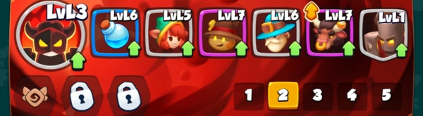 An image showing a strong deck to use in Arena 4 in Rush Arena