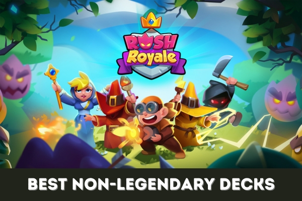 Featured image for our guide on the best non-legendary unit decks in Rush Royale