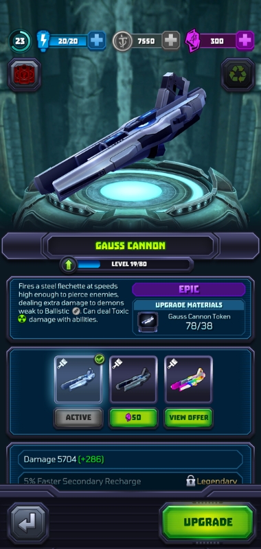 An image showing the Gauss Cannon in Mighty Doom