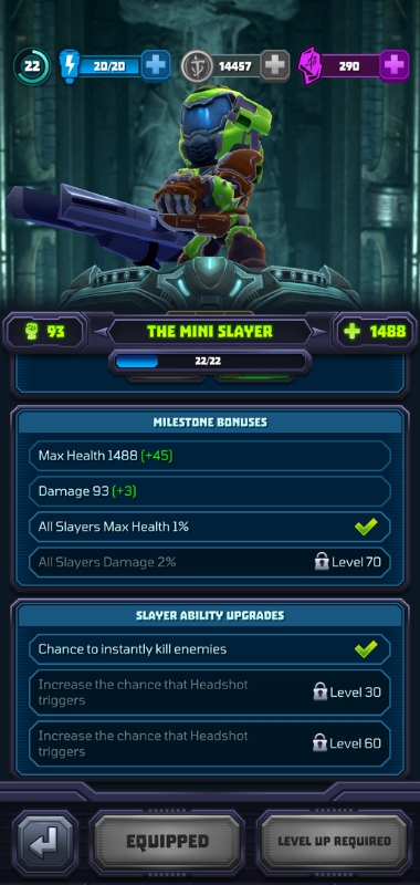 An image showing the Mini Slayer in Mighty Doom