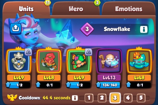 An image showing a Dryad Blade Dancer Deck in Rush Royale