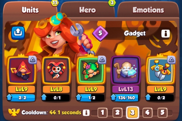 An image showing a Dryad Cultist Deck in Rush Royale