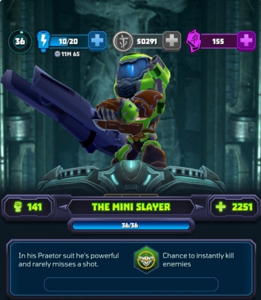 An image showing the Mini slayer in Mighty Doom