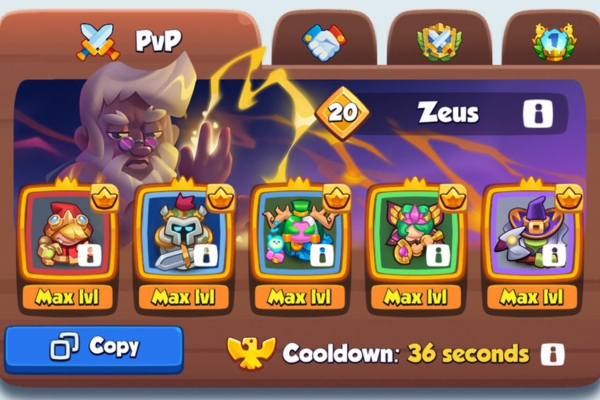 An image showing one of the strongest decks in Rush Royale for November 2023