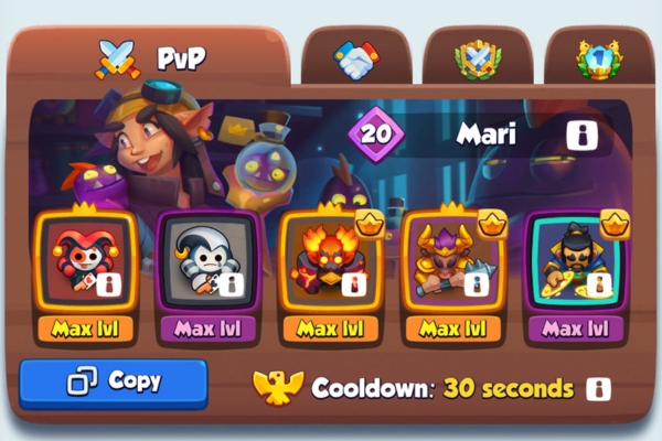 An image showing one of the strongest decks in Rush Royale for January 2024